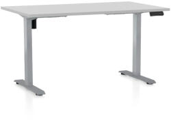 Rauman Masa inaltime reglabila OfficeTech B, 140 x 80 cm, bază gri, gri deschis