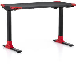 Rauman Masa OfficeTech Game cu inaltime reglabila, 120 x 60 cm, neagra (GET119E_BLACK/RED)