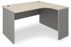 Rauman Birou coltar SimpleOffice 140 x 120 cm, dreapta, stejar deschis / gri