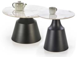 Halmar Măsuță de cafea Xyla, marmură / negru (V-CH-MAGNETA-LAW) Masa de cafea