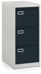 Rauman Dosar metalic A4 - 3 sertare, 45, 5 x 62 x 101, 5 cm, blocare cilindrica, antracit - ral 7016 Dulap arhivare