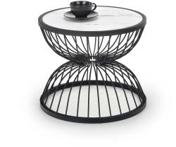 Halmar Masa de cafea Kim, marmura/negru (V-CH-KIM-LAW) Masa de cafea