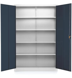 Rauman Dulap metalic universal 120 x 40 x 185 cm, încuietoare cilindrică, antracit - ral 7016 Dulap arhivare