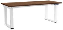 Rauman Masă înălțime reglabilă OfficeTech Strong 180 x 80 cm, picioare albe, stejar silverjack
