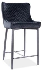 Signal Scaun de bar Colin Velvet 2, negru (COLINBH2VCC)