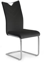 Halmar Scaun de bucaterie Miley, negru/argintiu (V-CH-K/224-KR-CZARNY)