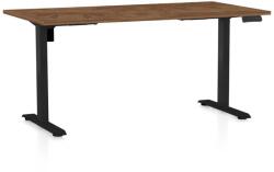Rauman Masă înălțime reglabilă OfficeTech B, 160 x 80 cm, picioare negre, stejar silverjack