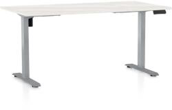 Rauman Masă înălțime reglabilă OfficeTech B, 160 x 80 cm, picioare gri, frasin alb
