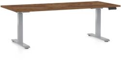 Rauman Masă înălțime reglabilă OfficeTech D, 180 x 80 cm, picioare gri, stejar silverjack