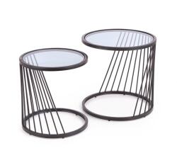 Halmar Masa de cafea Antilla, transparenta/neagra (V-CH-ANTILLA-LAW) Masa de cafea
