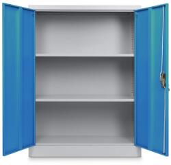 Rauman Dulap metalic universal mediu, 90 x 40 x 120 cm, încuietoare cu cilindru, albastru - ral 5012 - rauman24 - 699,00 RON Dulap arhivare