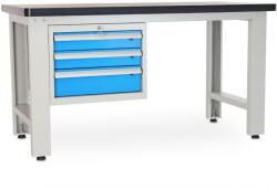 Rauman Masa de atelier Solid MDF-30, 150 cm, cutie suspendata, neagra