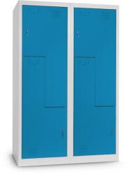 Rauman Dulap metalic Z, 120 x 50 x 180 cm, încuietoare cu cilindru, albastru - ral 5012 (Z02-5)
