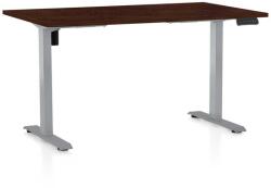 Rauman Masă înălțime reglabilă OfficeTech B, 140 x 80 cm, picioare gri, wenge