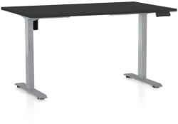 Rauman Masa inaltime reglabila OfficeTech B, 120 x 80 cm, bază gri, negru