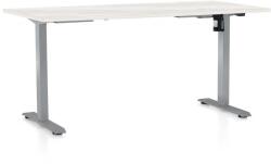 Rauman Masă înălțime reglabilă OfficeTech A, 160 x 80 cm, picioare gri, frasin alb
