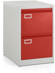 Rauman Dosar metalic A4 - 2 sertare, 45, 5 x 62 x 71, 5 cm, incuietoare cilindrica, rosu - ral 3000 Dulap arhivare