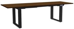 Rauman Masă înălțime reglabilă OfficeTech Strong 240 x 80 cm, picioare negre, nuc