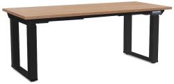 Rauman Masă înălțime reglabilă OfficeTech Strong 180 x 80 cm, picioare negre, stejar