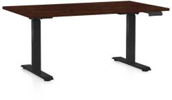 Rauman Masă înălțime reglabilă OfficeTech C, 120 x 80 cm, picioare negre, wenge