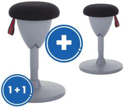 Rauman Scaun Acorn Balance 1 + 1 GRATUIT, Negru / Gri