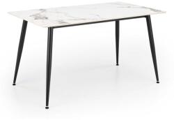 Halmar Masă de bucătărie Webster 140 cm, marmură / negru (V-CH-EMILIO_140-ST)