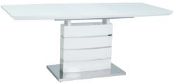 SIGNAL MEBLE Masa de bucaterie Taylor 140 x 80 cm, alba (LEONARDOBB140)