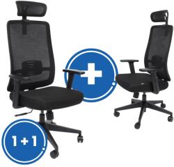 Rauman Scaun de birou Reina 1 + 1 GRATUIT, negru (GV1-BH-12-2PC_CARTON)