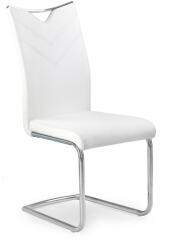 Halmar Scaun de bucaterie Miley, alb/argintiu (V-CH-K/224-KR-BIAŁY)