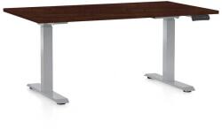 Rauman Masă înălțime reglabilă OfficeTech D, 120 x 80 cm, picioare gri, wenge