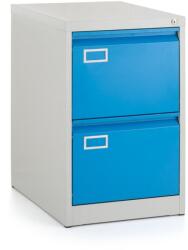 Rauman Dosar metalic A4 - 2 sertare, 45, 5 x 62 x 71, 5 cm, incuietoare cilindrica, albastru - ral 5012 Dulap arhivare