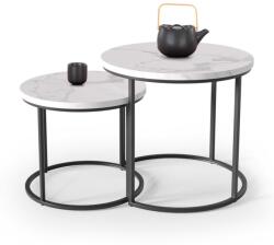 Halmar Masa de cafea Oreo, alb/negru (V-CH-OREO-LAW-BIAŁY_) Masa de cafea