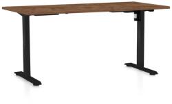 Rauman Masă înălțime reglabilă OfficeTech A, 160 x 80 cm, picioare negre, stejar silverjack