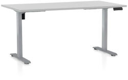 Rauman Masa inaltime reglabila OfficeTech B, 160 x 80 cm, bază gri, gri deschis