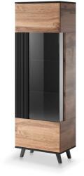 Halmar Vitrina Random, stejar wotan (V-PL-RANDOM-W-1) Vitrina