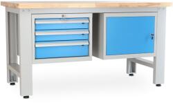 Rauman Masa atelier Stejar masiv-31, 150 cm, 2 cutii suspendate, stejar