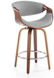 Halmar Scaun de bar Scarlet, gri / nuc (V-CH-H/123-POPIELATY)