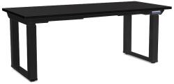 Rauman Masă înălțime reglabilă OfficeTech Strong 180 x 80 cm, picioare negre, negru