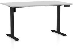 Rauman Masa inaltime reglabila OfficeTech B, 120 x 80 cm, bază neagră, gri deschis