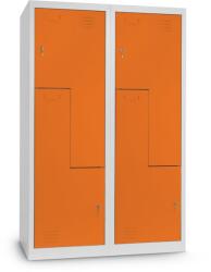 Rauman Dulap metalic Z, 120 x 50 x 180 cm, inchidere cilindrica, portocaliu - ral 2004