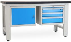 Rauman Masa atelier Solid MDF-13, 150 cm, 2 cutii suspendate, negru