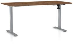 Rauman Masă înălțime reglabilă OfficeTech A, 160 x 80 cm, picioare gri, stejar silverjack