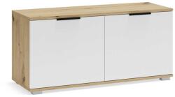 Halmar Suport pentru pantofi Walker 100 cm, stejar artisan / alb (V-PL-CLIF-ST-100-ARTISAN/BIAŁY) Pantofar