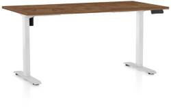 Rauman Masă înălțime reglabilă OfficeTech B, 160 x 80 cm, picioare albe, stejar silverjack