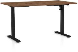 Rauman Masă înălțime reglabilă OfficeTech A, 120 x 80 cm, picioare negre, stejar silverjack