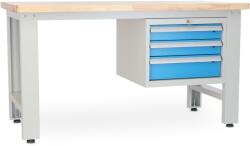 Rauman Masa atelier Stejar masiv-03, 150 cm, cutie suspendata, stejar
