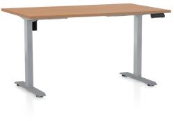 Rauman Masa inaltime reglabila OfficeTech B, 120 x 80 cm, bază gri, fag