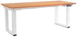 Rauman Masă înălțime reglabilă OfficeTech Strong 180 x 80 cm, picioare albe, fag