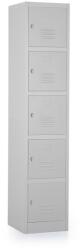 Rauman Dulap metalic - 5 cutii, 38 x 45 x 185 cm, blocare, gri - ral 7035
