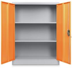 Rauman Dulap metalic universal mediu, 90 x 40 x 120 cm, încuietoare cu cilindru, portocaliu - ral 2004 Dulap arhivare